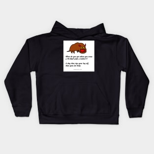 Pit Bull and Collie Kids Hoodie